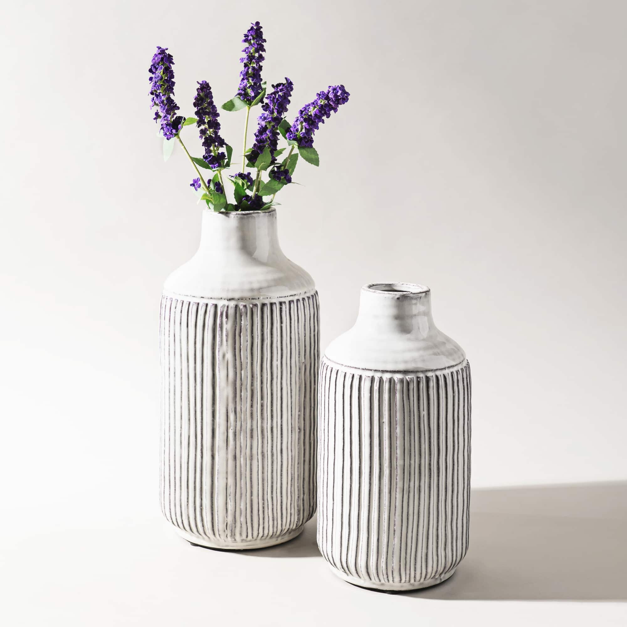 12.25" Gray Terracotta Vase